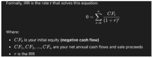 Calculating IRR using an equation. Tim Vi Tran, SIOR, CCIM, explains internal rate of return.